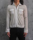  02.23.24 - VTG CROPPED KNIT SHIRT JACKET - MICHEL KLEIN PARIS 