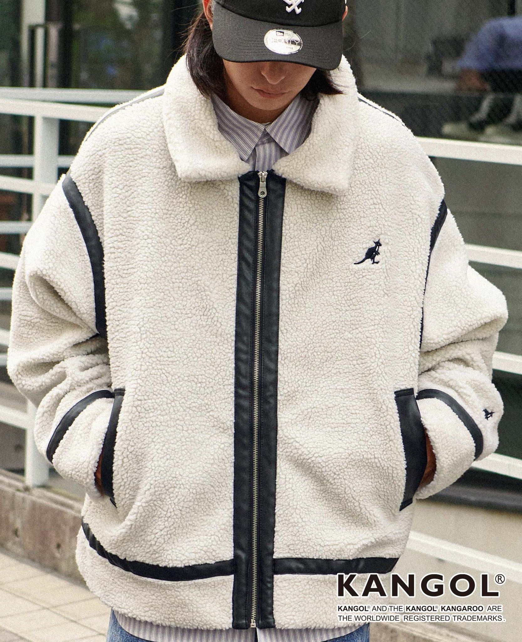  12.08.24 - VTG OVERSIZED BLOUSON FLEECE JACKET - KANGOL X MONOMART 