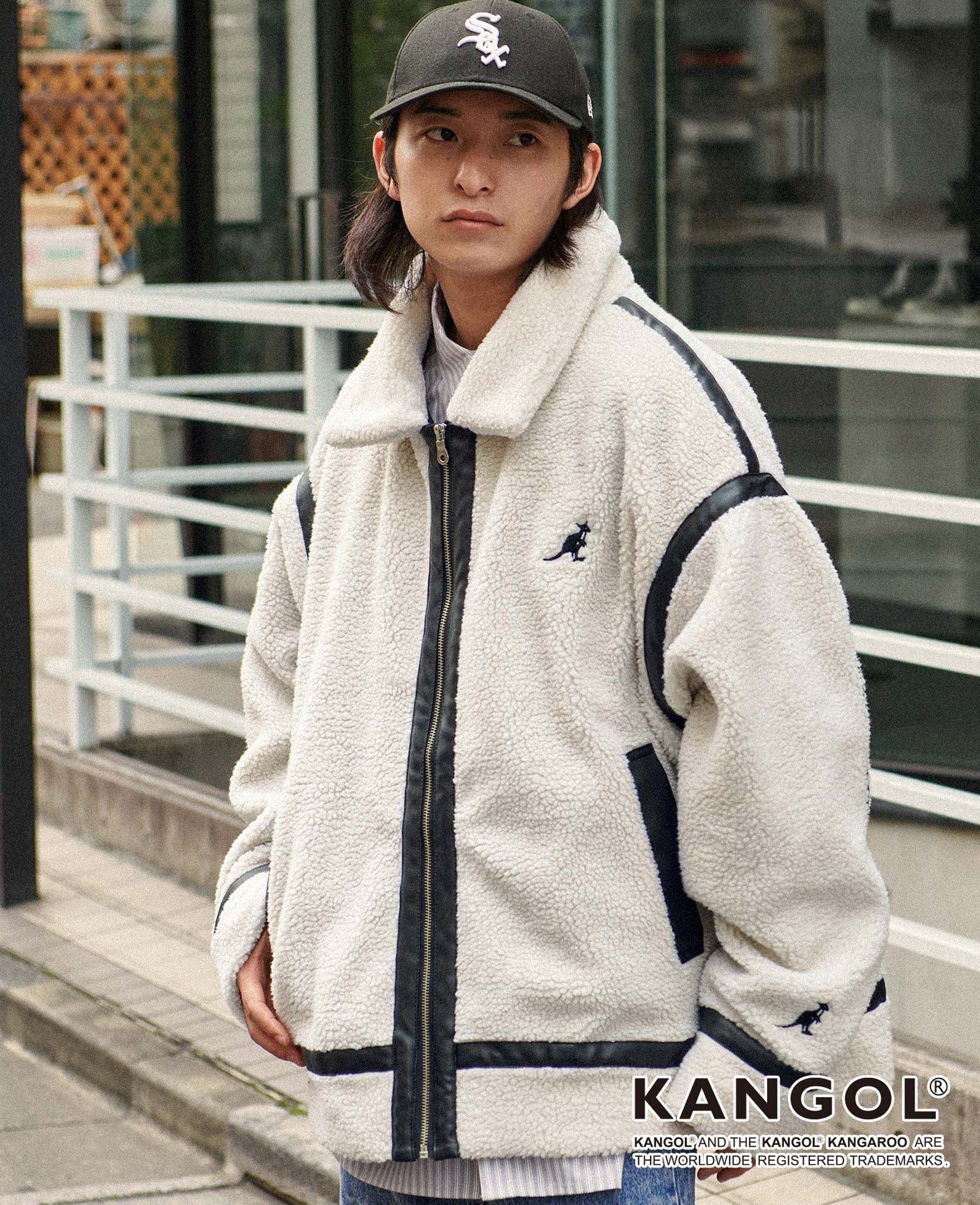  12.08.24 - VTG OVERSIZED BLOUSON FLEECE JACKET - KANGOL X MONOMART 