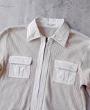  02.23.24 - VTG CROPPED KNIT SHIRT JACKET - MICHEL KLEIN PARIS 