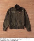  08.18.24 - VTG TWILL CROPPED MILITARY BOMBER JACKET - ARMY NAVY AIR FORCE 