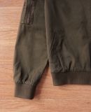  08.18.24 - VTG TWILL CROPPED MILITARY BOMBER JACKET - ARMY NAVY AIR FORCE 