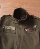  08.18.24 - VTG TWILL CROPPED MILITARY BOMBER JACKET - ARMY NAVY AIR FORCE 