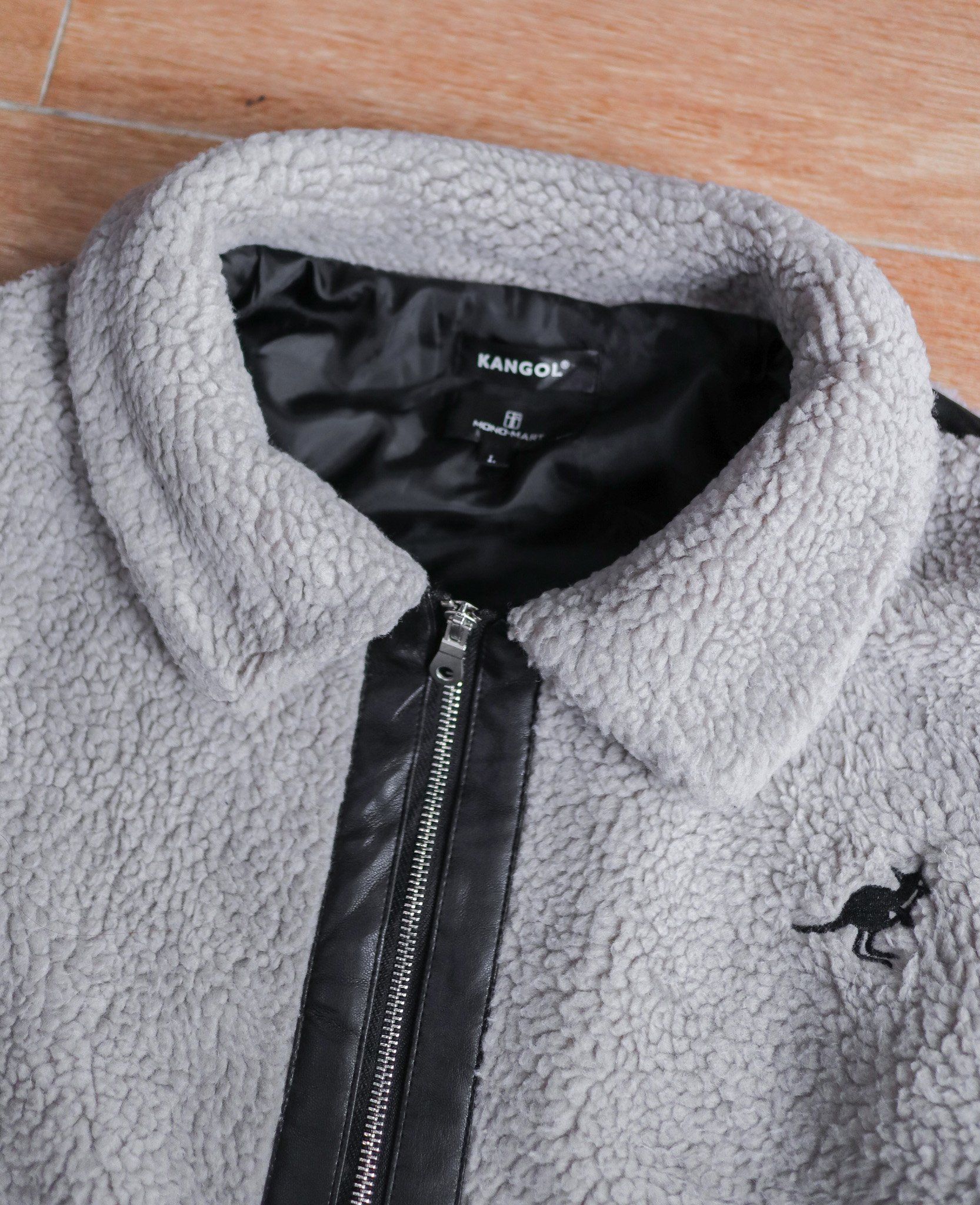  12.08.24 - VTG OVERSIZED BLOUSON FLEECE JACKET - KANGOL X MONOMART 