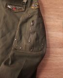  08.18.24 - VTG TWILL CROPPED MILITARY BOMBER JACKET - ARMY NAVY AIR FORCE 