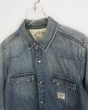 06.29.23 - VTG DENIM BUTTON UP SHIRT - TOMMY HIFIGER DENIM 
