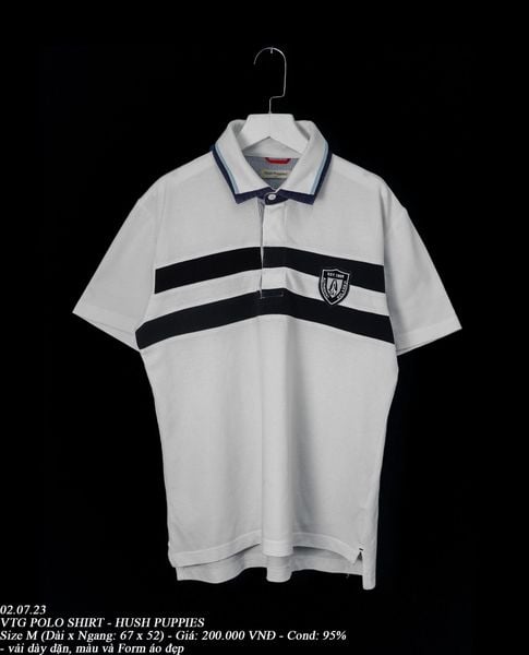  02.07.23 - VTG POLO SHIRT - HUSH PUPPIES 