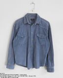  06.29.23 - VTG SUEDE BUTTON UP SHIRT - ZARA MAN 