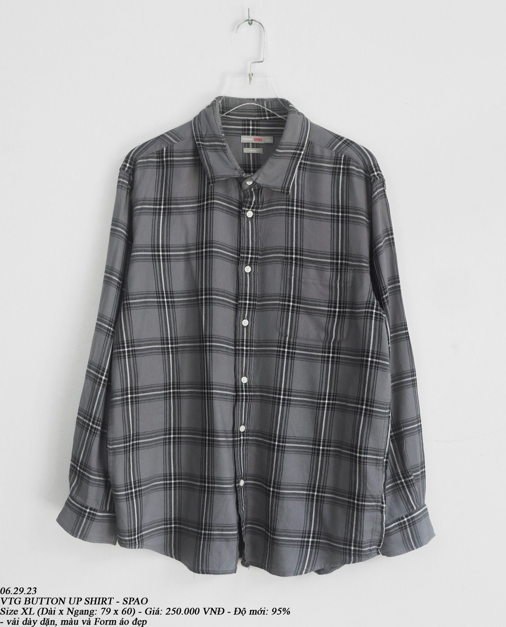  06.29.23 - VTG BUTTON UP SHIRT - SPAO 
