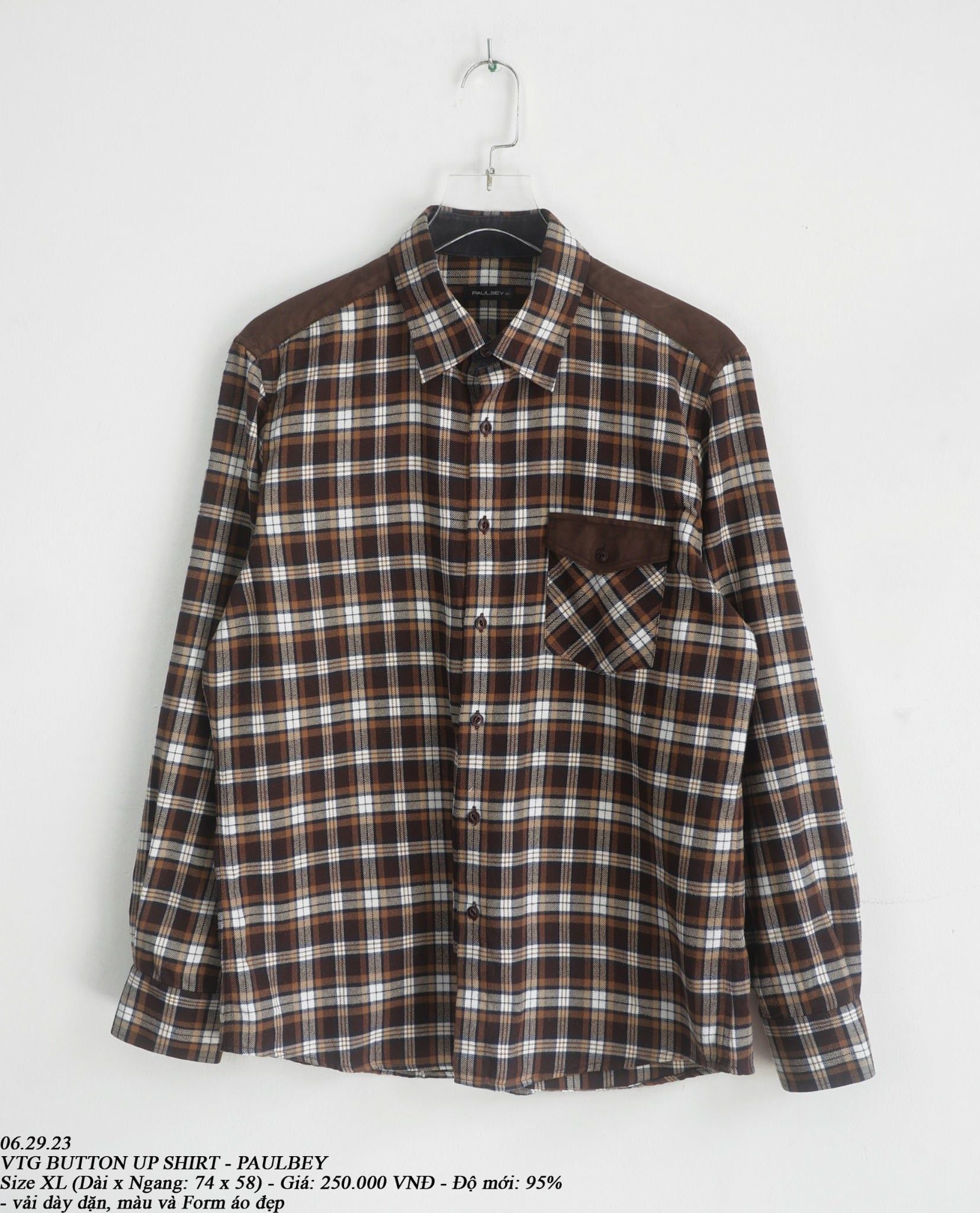  06.29.23 - VTG BUTTON UP SHIRT - PAULBEY 
