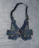  10.09.23 - VTG DENIM WAISTCOAT JACKET 