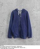  02.27.24 - VTG INDIGO WASH ZIP UP HOODIE - PAPER BAG 
