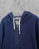  02.27.24 - VTG INDIGO WASH ZIP UP HOODIE - PAPER BAG 