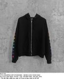  02.27.24 - VTG CROPPED ZIP UP HOODIE - NEWS LIVE TOUR 2022 