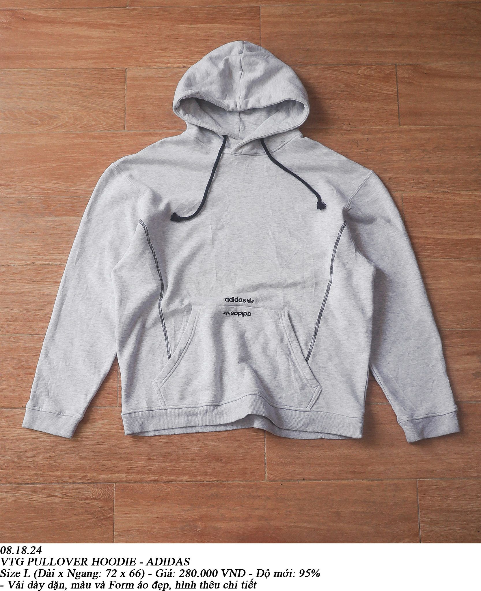  08.18.24 - VTG PULLOVER HOODIE - ADIDAS 
