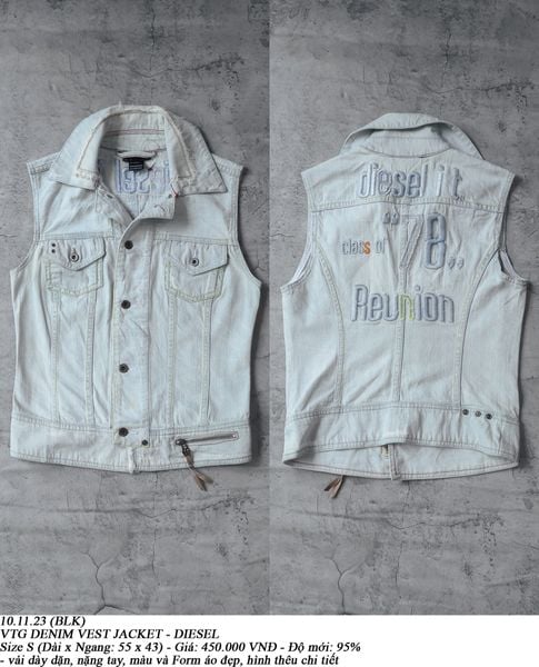  10.11.23 - VTG DENIM VEST JACKET - DIESEL 