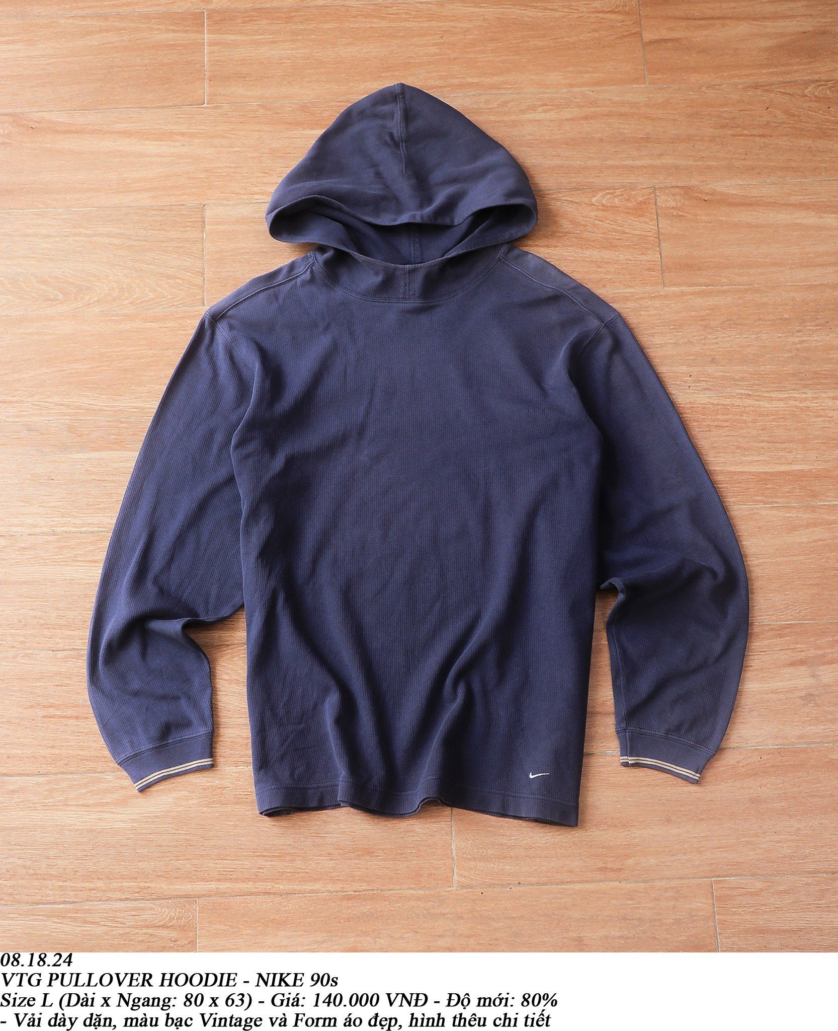  08.18.24 - VTG CROPPED PULLOVER HOODIE - NIKE 90s 