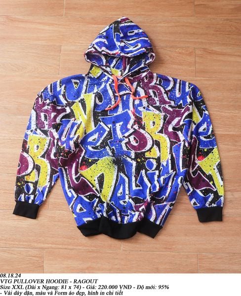  08.18.24 - VTG PULLOVER HOODIE - RAGOUT 
