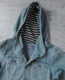  10.11.23 - VTG HOODED DENIM JACKET - JUNGLE STORM 