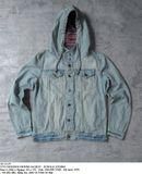  10.14.23 - VTG HOODED DENIM JACKET - JUNGLE STORM 