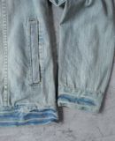  10.14.23 - VTG HOODED DENIM JACKET - JUNGLE STORM 