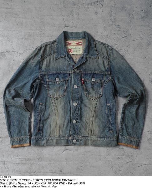  10.04.23 - VTG DENIM JACKET - EDWIN EXCLUSIVE VINTAGE 