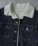  10.04.23 - VTG SHERPA LINED DENIM JACKET - GU BY UNIQLO 