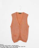  09.29.22 - VTG KNIT VEST JACKET - GOLDEN BEAR 
