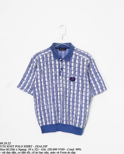  09.29.22 - VTG KNIT POLO SHIRT - ZEALZIP 