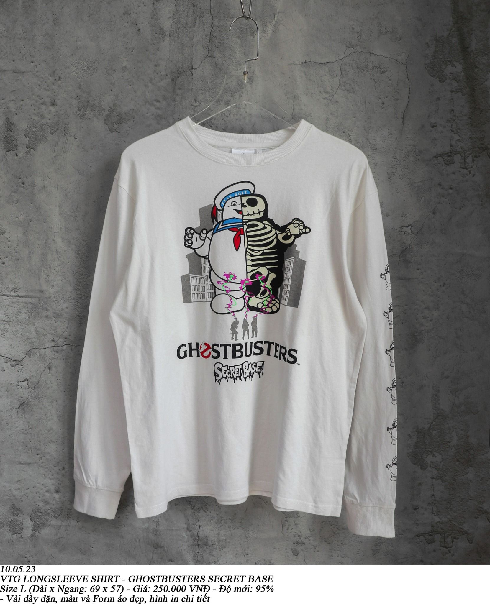  10.05.23 - VTG LONGSLEEVE SHIRT - GHOSTBUSTERS SECRET BASE 