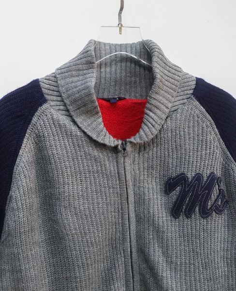  09.20.24 - VTG KNIT BASEBALL JACKET - FIRST PARKING 