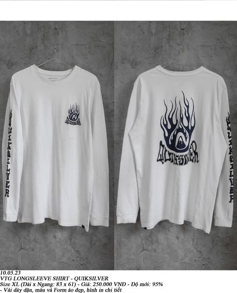  10.05.23 - VTG LONGSLEEVE SHIRT - QUIKSILVER 