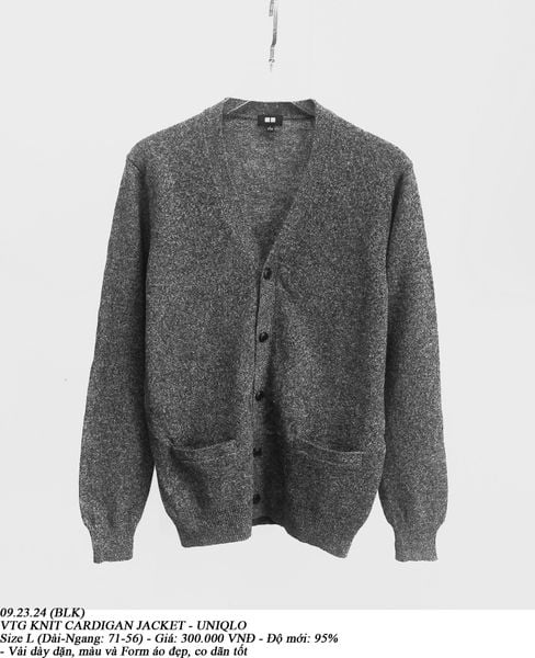  09.23.24 - VTG KNIT CARDIGAN JACKET - UNIQLO 