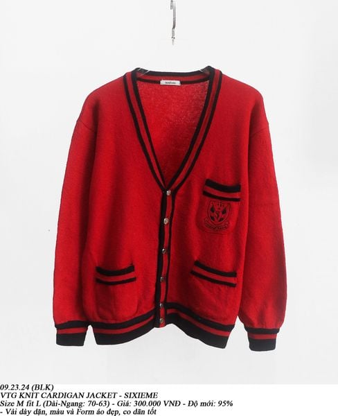  09.23.24 - VTG KNIT CARDIGAN JACKET - SIXIEME 