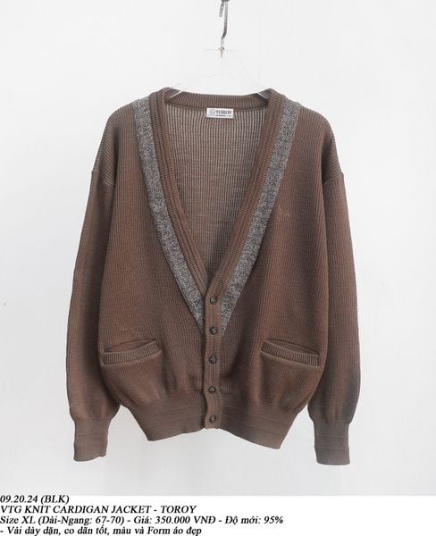  09.20.24 - VTG KNIT CARDIGAN JACKET - TOROY 