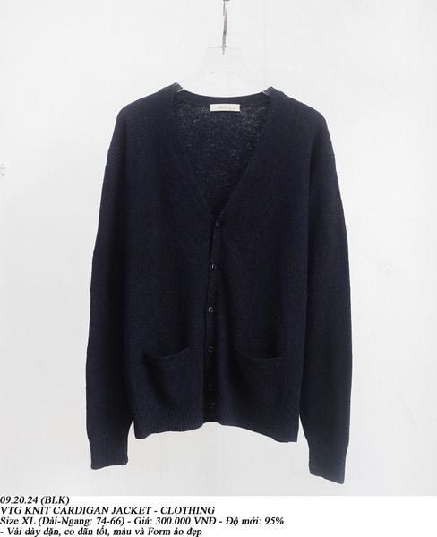  09.20.24 - VTG KNIT CARDIGAN JACKET - CLOTHING 