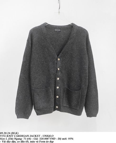  09.20.24 - VTG KNIT CARDIGAN JACKET - UNIQLO 