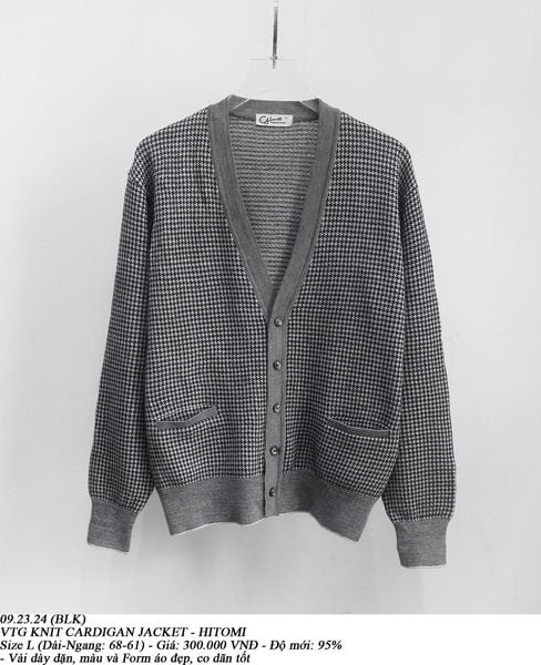  09.23.24 - VTG KNIT CARDIGAN JACKET - HITOMI 