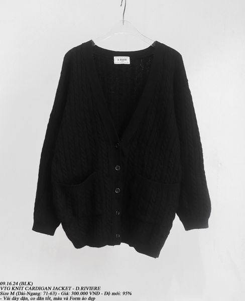  09.16.24 - VTG KNIT CARDIGAN JACKET - D.RIVIERE 