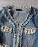  10.29.23 - VTG CROPPED DENIM JACKET - DURAS 