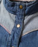  10.29.23 - VTG DENIM PUFFER VEST JACKET - MARSHMALLOW CROWN 