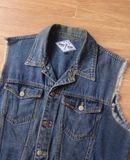  09.22.24 - VTG DENIM VEST JACKET - FADED GLORY 