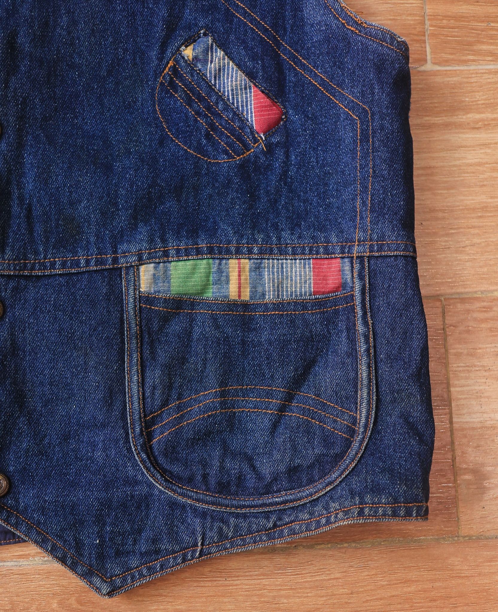  09.22.24 - VTG DENIM VEST JACKET - BOY SCOUT 