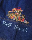  09.22.24 - VTG DENIM VEST JACKET - BOY SCOUT 