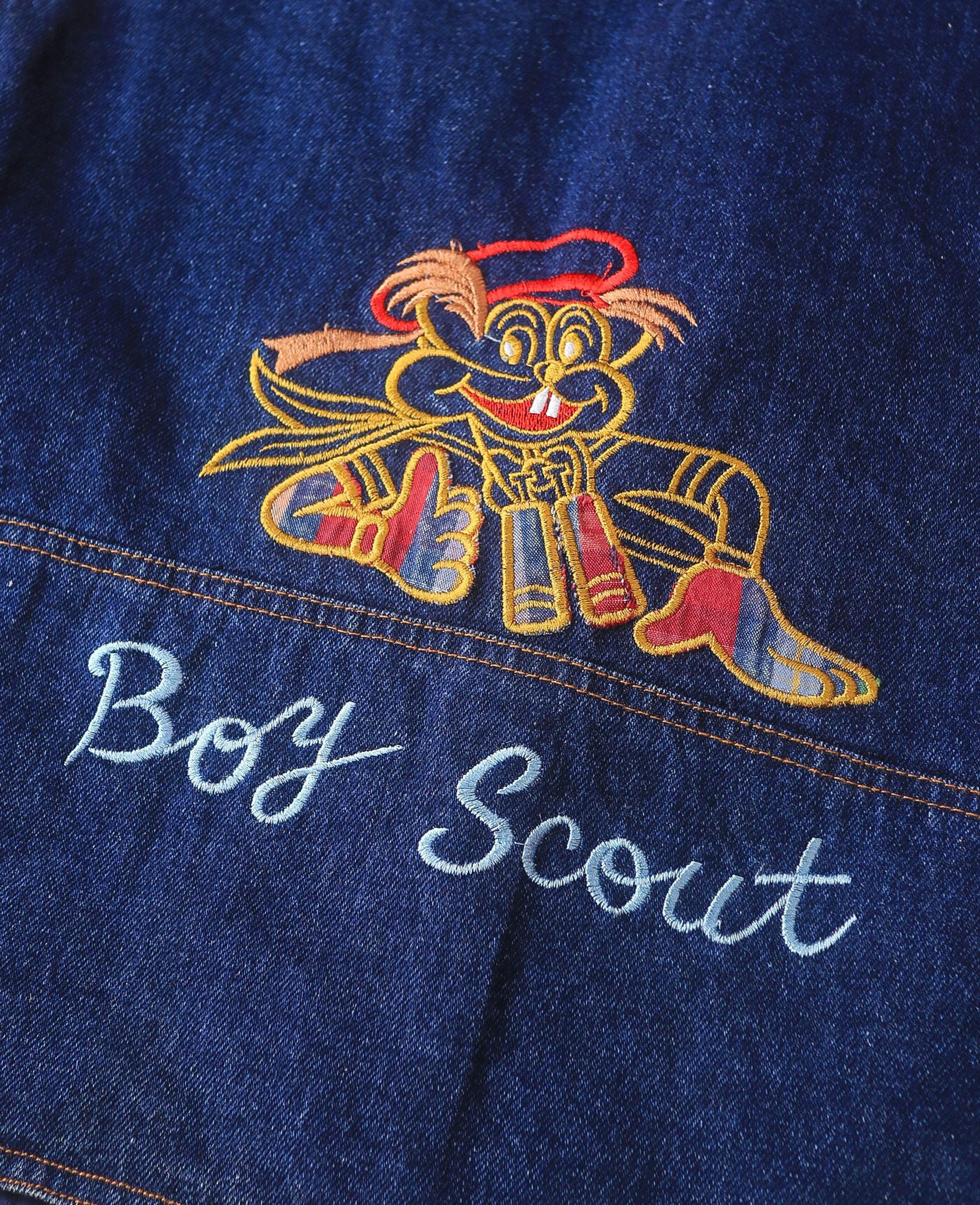  09.22.24 - VTG DENIM VEST JACKET - BOY SCOUT 