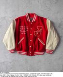  02.10.24 - VTG LEATHER SLEEVE WOOL VARSITY JACKET - COMMON SENSE JUST BIGI KID'S 90s 
