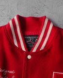  02.10.24 - VTG LEATHER SLEEVE WOOL VARSITY JACKET - COMMON SENSE JUST BIGI KID'S 90s 