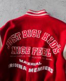 02.10.24 - VTG LEATHER SLEEVE WOOL VARSITY JACKET - COMMON SENSE JUST BIGI KID'S 90s 