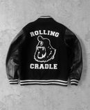  02.10.24 - VTG LEATHER SLEEVE WOOL VARSITY JACKET - ROLLING CRADLE 