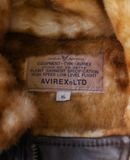  02.10.24 - VTG LEATHER COAT HOODED JACKET -AVIREX 